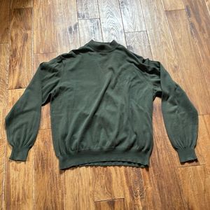 Neiman Marcus mock neck cotton sweater